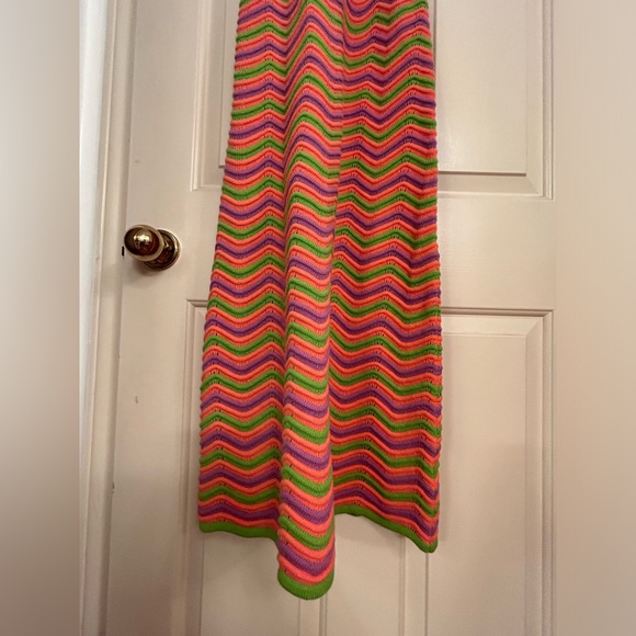 The Wolf Gang Beso Knit Crochet Maxi Dress In Tutti Frutti Large Free People - Picture 7 of 13